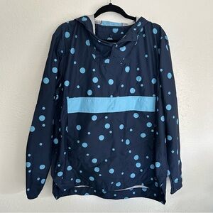 Herschel Supply Co. Voyage Anorak Peacoat Wind Jacket Pullover Soda Alaskan Blue